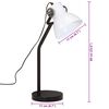 vidaXL galda lampa, 25 W, balta, 17x17x60 cm, E27