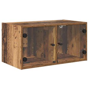 vidaXL Sienas skapis Vecs koks 68 x 37 x 35 cm Inženierijas koks