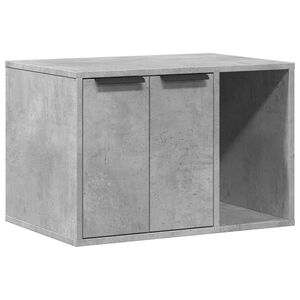 vidaXL Kaķu pakai&scaron;u kastes korpuss pelēks 60x40x40cm inženierijas koks