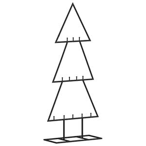vidaXL Ziemassvētku eglīte, metāls, melna, 60 cm