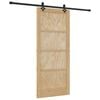 vidaXL Slīdo&scaron;ās durvis ORKDAL Dabiska 86 x 198,5 cm Priedes masīvkoks