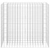 vidaXL gabions, augstā puķu kaste, cinkots tērauds, 90x30x90 cm