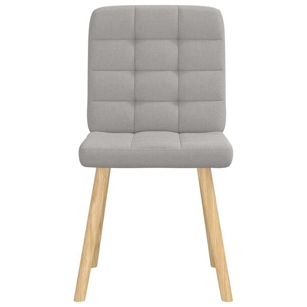 vidaXL virtuves krēsli, 4 gab., mākonis pelēks audums