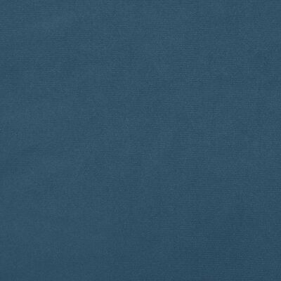 vidaXL gultas rāmis, tumši zils, 120x190 cm, samts