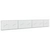 vidaXL Gabions ar 3,5 mm stiepli un 5x10 cm sietu 350x10x50 cm