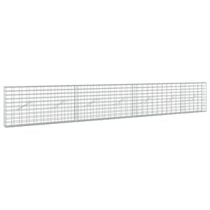vidaXL Gabions ar 3,5 mm stiepli un 5x10 cm sietu 350x10x50 cm