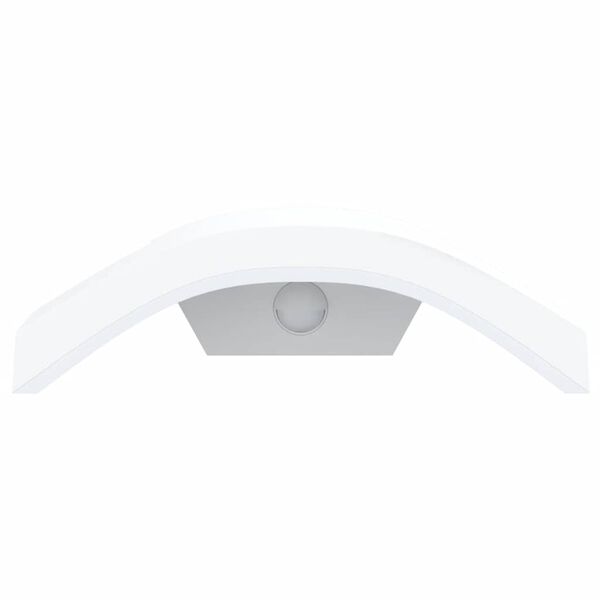 vidaXL āra LED sienas lampas ar sensoru 2 gab. balta liets alumīnijs