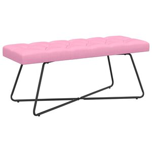 vidaXL Sols ar pogām Rozā 110 x 40 x 46 cm Audums