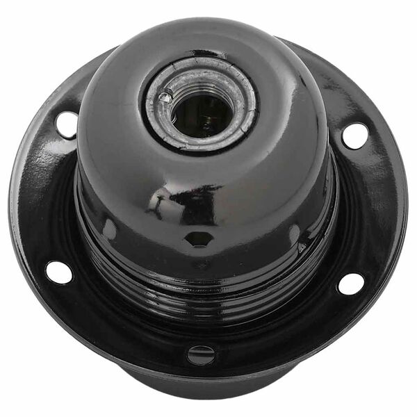 vidaXL Lampu turētāji 2 gab Glossy Black E27