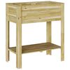 vidaXL Augsts podiņ&scaron; Brūna 85,5 x 46,5 x 96 cm Impregnēts priedes koks