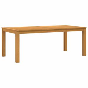 vidaXL Ēdamgalds 200 x 100 x 75 cm Cietā ozola koks Dabiska Taisnstūra