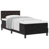 vidaXL Kastītes atsperu gulta ar matraci Melna 100 x 200 cm Samts
