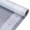 vidaXL brezenta pārklājs, smalki austs, 260 g/m&sup2; 1,5x15 m, balts