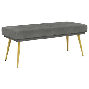 vidaXL Divslāņu sola Tum&scaron;i pelēka 120 x 45 x 46 cm Samts