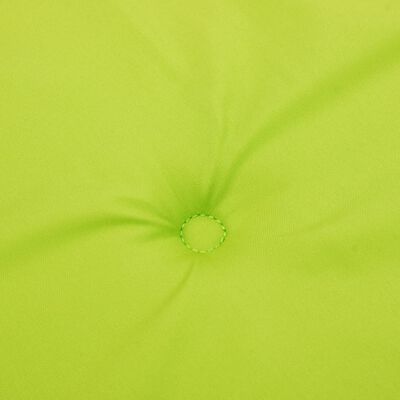 vidaXL dārza sola matracis, 150x50x3 cm, audums, spilgti zaļš