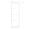 vidaXL Slīdo&scaron;ās durvis ORKDAL Balts 83 x 211 cm