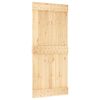 vidaXL Slīdo&scaron;ās durvis NARVIK Dabiska un melna 90 x 210 cm (213,5 cm)