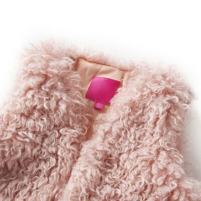 Bērnu veste, mākslīgā kažokāda, gaiši rozā, 92