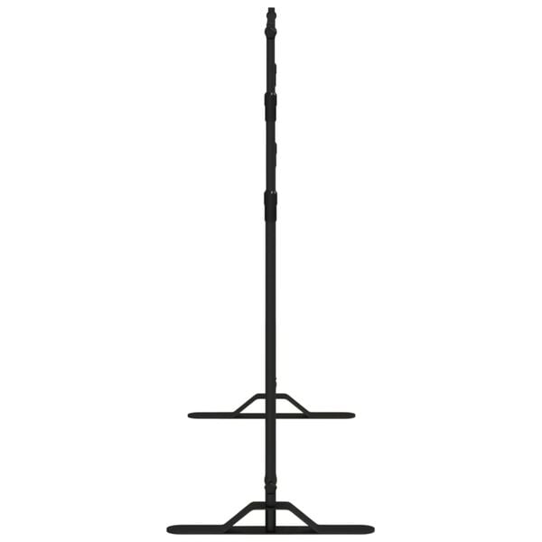 vidaXL fona statīvs, melns, 254x243 cm, tērauds