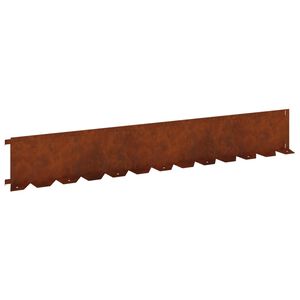 vidaXL Zāliena Apmale 20 gab. 102 x 15 x 4 cm Tērauds Rūsa