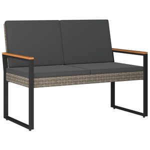 vidaXL Āra sols 2 -Seater 107 x 61 x 80 cm poliratāns Taisnstūra