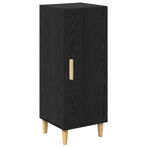 vidaXL Puse Melns ozolkoks 34,5 x 34 x 90 cm Inženierijas koks