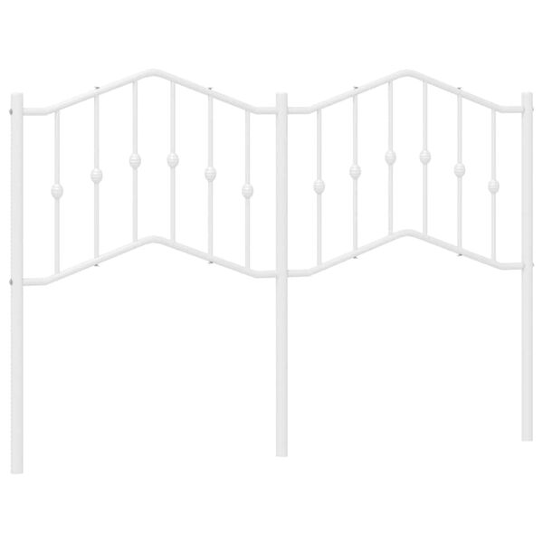 vidaXL gultas galvgalis, balts, 150 cm