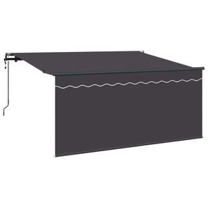 vidaXL Izvelkams jumtiņ&scaron; Antracīts 300 x 200 cm audums