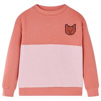 Bērnu džemperis, krāsu bloki, rozā, 92