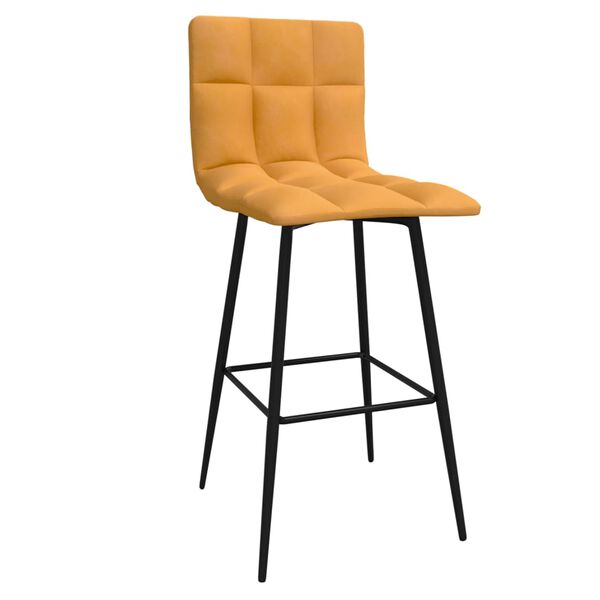 vidaXL bāra krēsls, brūns samts