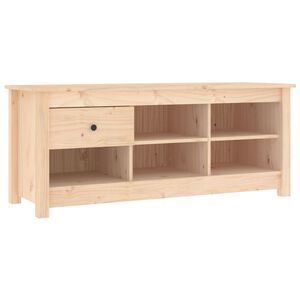 vidaXL apavu skapītis, 110x38x45,5 cm, priedes masīvkoks