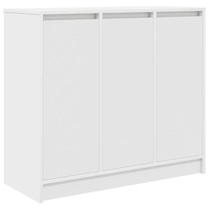 vidaXL kumode, balta, 85x34x76 cm, inženierijas koks