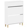 vidaXL Apavu skapis ARNHEM 78 x 24 x 103 cm Inženierijas koks Balts