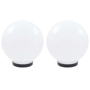 vidaXL LED lampas, 2 gab., sfēriskas, 25 cm, PMMA