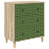 vidaXL Drīzā rokas GELEEN Emerald ģeometriskais print Sonoma