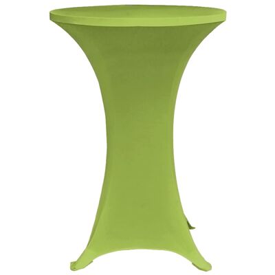 vidaXL galda pārvalki, 4 gab., 60 cm, zaļš, elastīgs audums