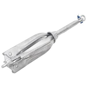 vidaXL saliekamais enkurs, sudraba krāsa, 12 kg, karsti cinkots čuguns