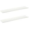vidaXL Peldējo&scaron;ais plaukts 2 pcs Balts 100 x 18 x 2,5 cm Tērauds