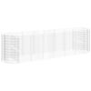 vidaXL gabions, augstā puķu kaste, cinkota dzelzs, 400x100x100 cm
