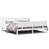 vidaXL Bed Frame 2 gab. Balts 200 x 200 cm Solid Pine Wood, Plywood