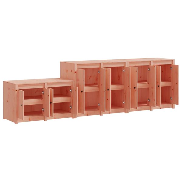 vidaXL āra virtuves skapī&scaron;i, 3 gab., Duglasa egles masīvkoks