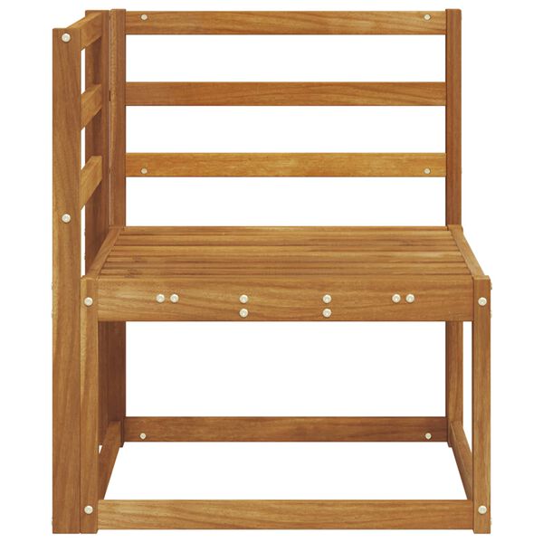 vidaXL Āra Stūra Dīvāns Cietā akācijas koks Dabiska 63 x 63 x 73 cm