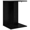 vidaXL Sānu galds Melns ozolkoks 45 x 40 x 62,5 cm Inženierijas koks