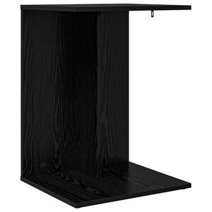 vidaXL Sānu galds Melns ozolkoks 45 x 40 x 62,5 cm Inženierijas koks