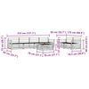 vidaXL Āra dīvānu komplekts 7 pcs Dabiska Cietā akācijas koks