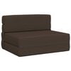 vidaXL Salokāms dīvāngulta Pelēkbrūna 70 x 80 x 60 cm Audums