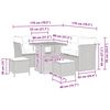 vidaXL Dārza dīvānu komplekts ar spilvenu 8 pcs bē&scaron;a un gai&scaron;i pelēka