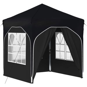 vidaXL Pop-up svinību teltis 192 x 192 x 245 cm Antracīts