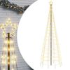 vidaXL LED Ziemassvētku eglīte ar tapas 570 LED Silti Balta 300 cm