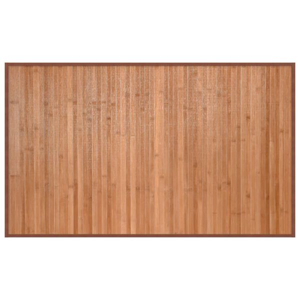 vidaXL paklājs, taisnstūra forma, dabīga krāsa, 60x100 cm, bambuss